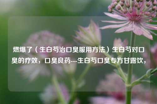 燃爆了（生白芍治口臭服用方法）生白芍对口臭的疗效，口臭良药---生白芍口臭专方甘露饮，