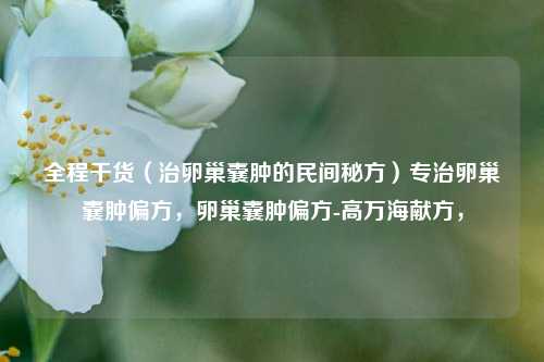 全程干货（治卵巢囊肿的民间秘方）专治卵巢囊肿偏方，卵巢囊肿偏方-高万海献方，